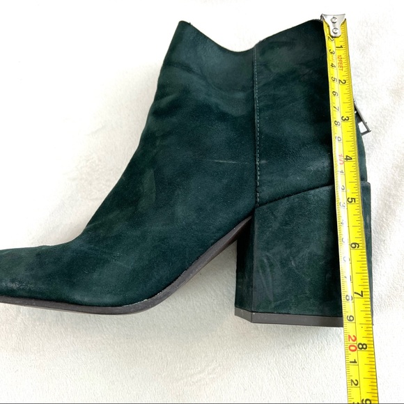 Lucky Brand Ravynn Suede Blocked Heel Ankle Booties Size 8.5M - Picture 13 of 16